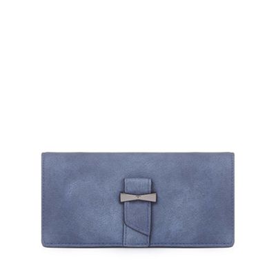 Navy bow detailed wallet